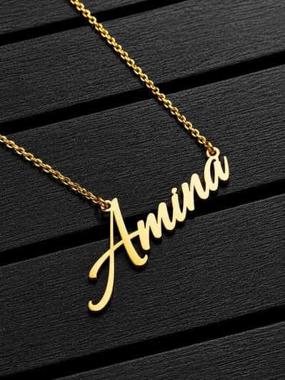 Customized Name Necklace – Personalized Gold Name Pendant
