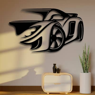Race Car Metal  Wall Art
