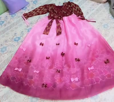 Once Worn Fancy Tissue Maxi with Trouser & Scarf