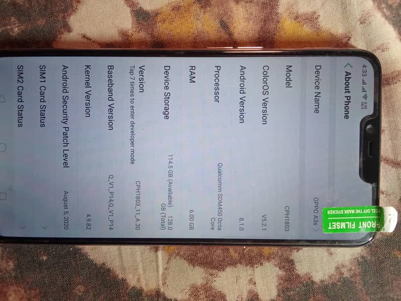 OPPO A3s 6
