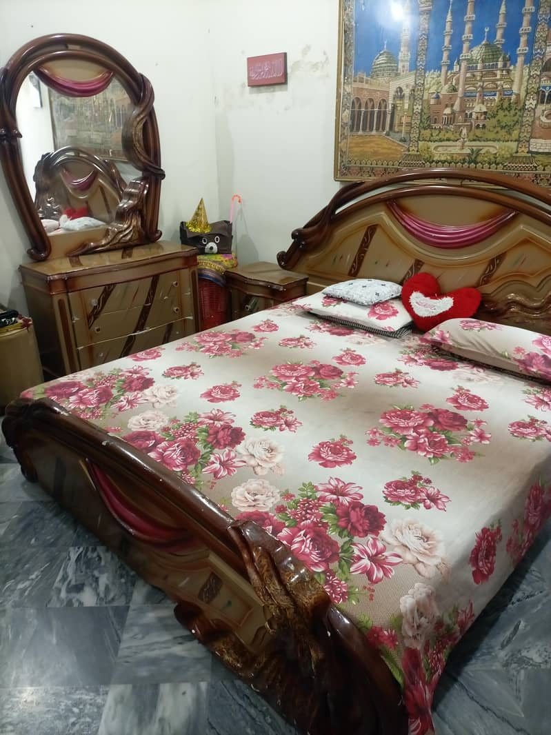 without mattress double bed with dressing table 6