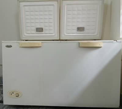 double door deep freezer full size