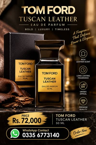 Title:  Tom Ford Tuscan Leather Eau De Parfum 50ML – Premium Luxury F