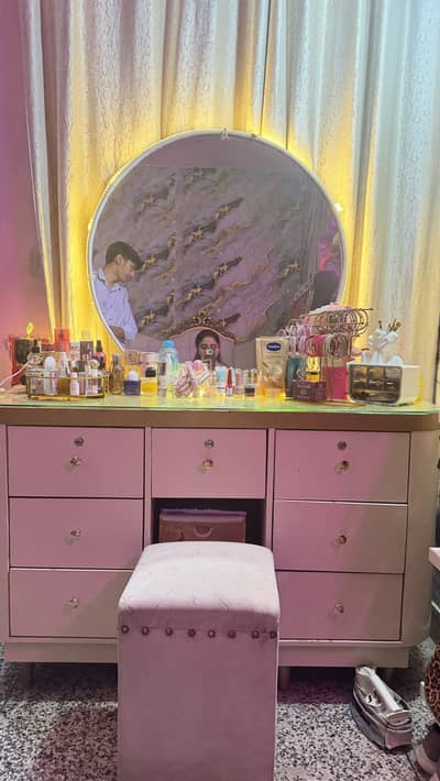 White elegant dressing table