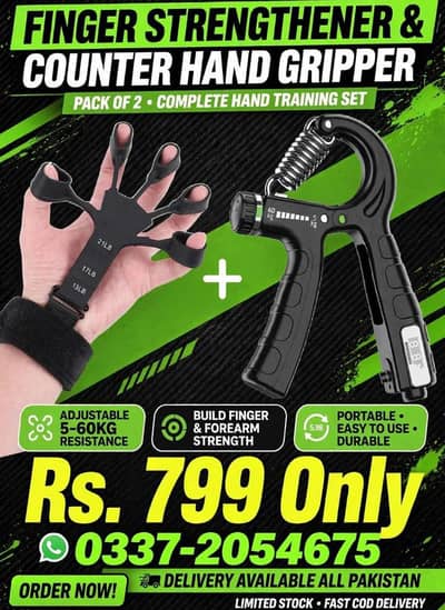 Buy 1 hand gripper and get 1 finger gripper free