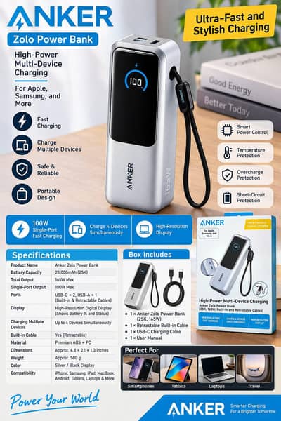 anker zolo. power bank