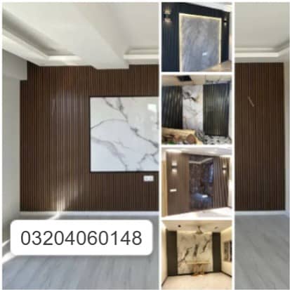 Wpc wallpanel-Fluted wall panel-Solid panel-Media wall-PVC wallpanel- 1