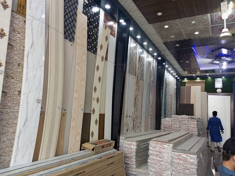 Wpc wallpanel-Fluted wall panel-Solid panel-Media wall-PVC wallpanel- 11