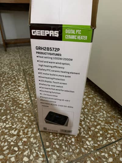 Geepas electric heater (tower shaped)