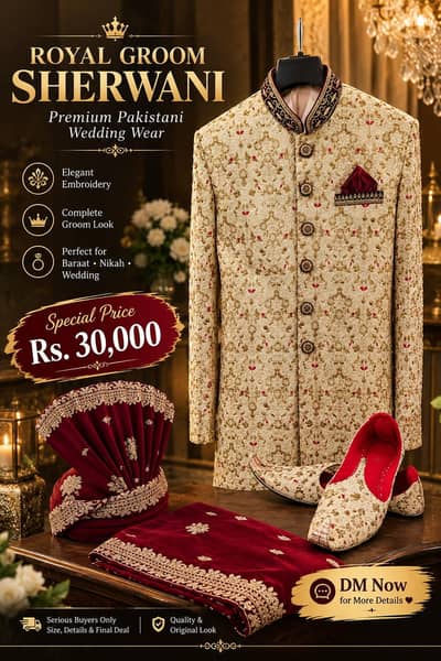 Royal Groom Sherwani