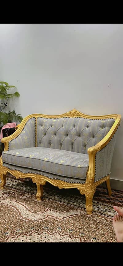 Classic Carved Wooden Sofa