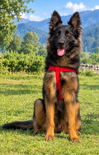 propar long cute gsd female age 7 munths vaccinated complete for sale