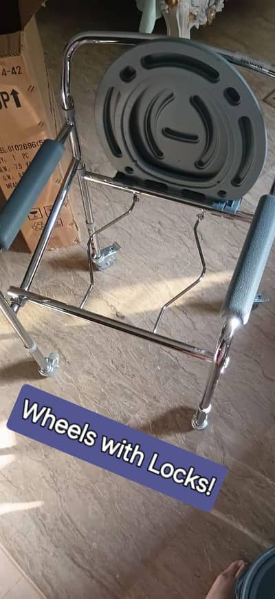 Commode Chair with Wheels
