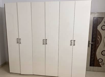 Huge 6-Door Wardrobe (Pristine White) - Massive Storage | cupboard