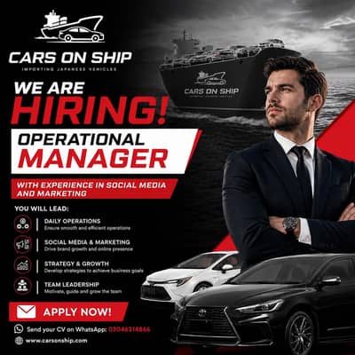 Hiring Multiple Positions at CarsOnShip islamabad,lahore,karachi
