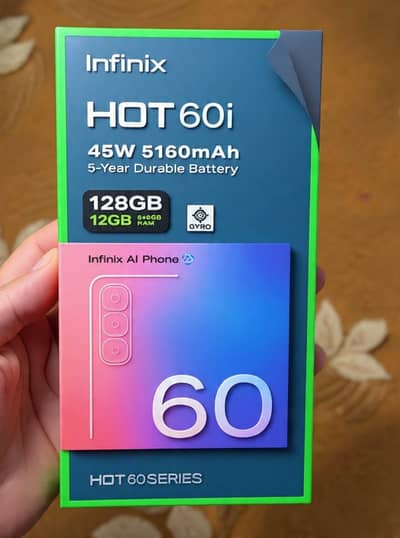 Infinix Hot 60i 6/128 PTA Approved | Box Pack | Brand New