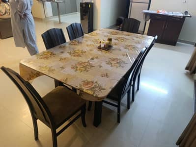 6-Seater Dining Table with Chairs.