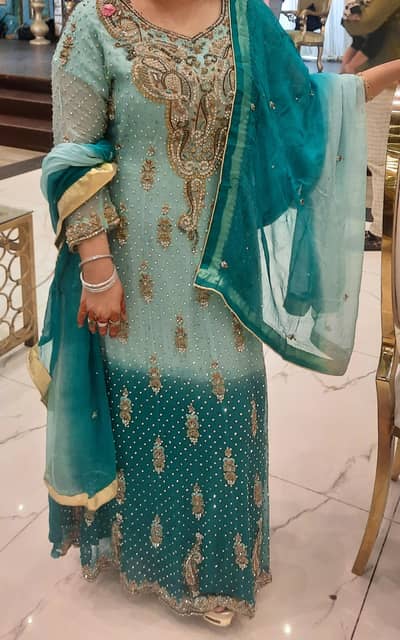 Pakistani Wedding Wear | Embroidered Party Dress | Formal Suit