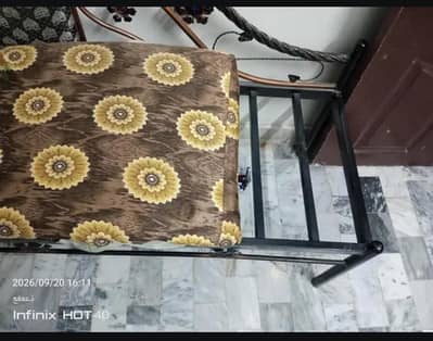 2 seater iron sofa (sethi) urgent sell