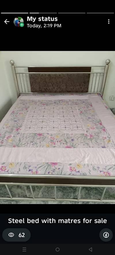 Large Double Bad Without Mattress