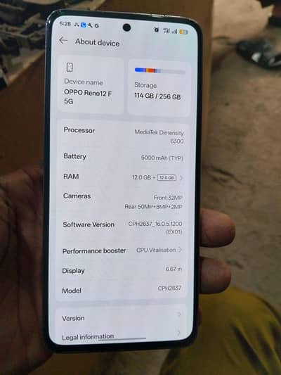 OPPO Reno 12F 5G 12+12 256