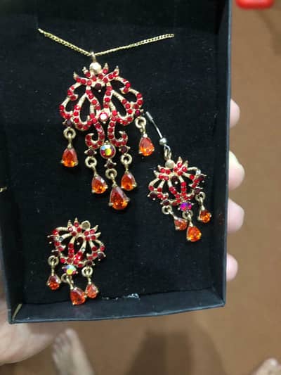 Jewellery Set (Necklace,Ring,Bridal Headpiece)