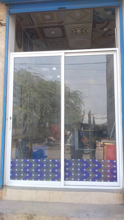 aluminum shop front door
