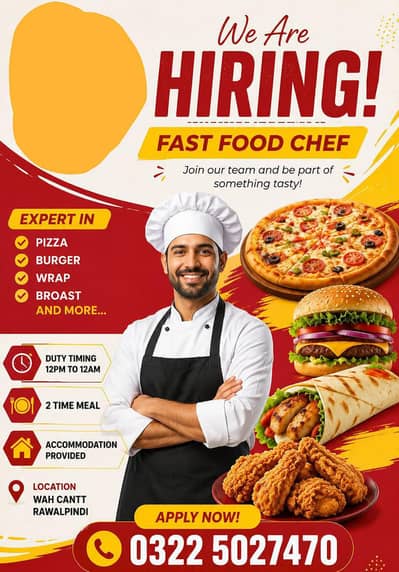 fastfood chef required