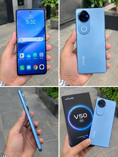 Vivo V50 5G 12/512GB | PTA Approved | 10/10 | Box & Charger
