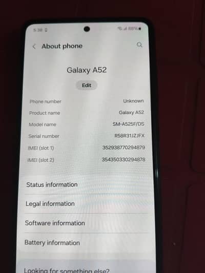 Samsung Mobile A52