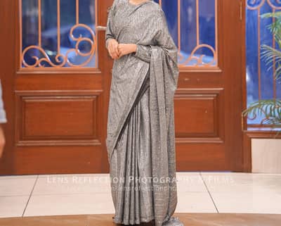 emerald moonlight saree