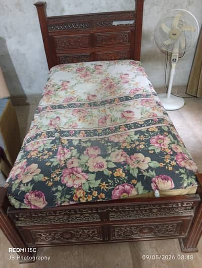 Single Wooden Bed for Sale