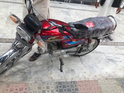 New bike ha united 70cc abhi number ni laga ha