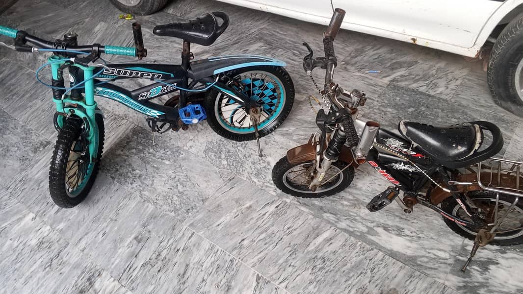 دو عدد سائیکل بہت بھاری اور مضبوط اچھی کنڈیشن میں 0