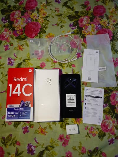 Xiaomi Redmi 14C for sale 6GB+6GB 128GB with Box and Cable All Ok