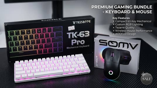 Tezarre TK-63 Pro Tri-Mode Wireless Mechanical Gaming Keyboard