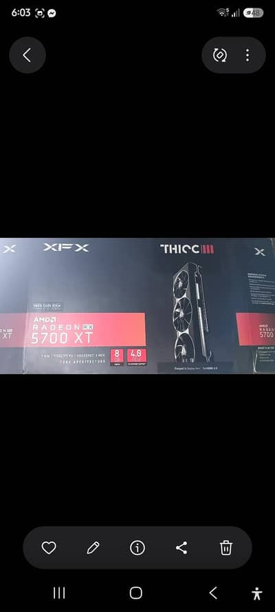 XFX AMD Radeon RX 5700 XT THICC III Ultra 8GB GDDR6 – Triple Fan