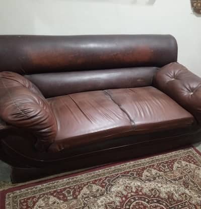 leather two seater sofa