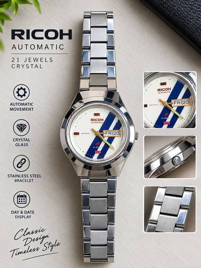 Vintage Ricoh Automatic (Racing Stripe Dial) – Pristine Condition