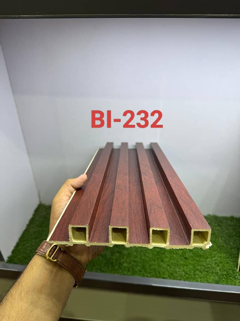 Fluted WPC wallpanel - Wpc wall panels- 3D Fluted wall cladding 0