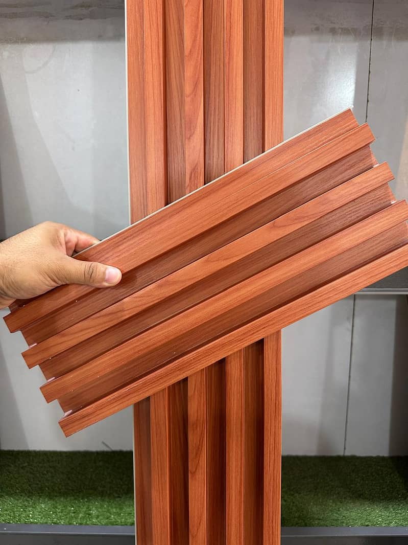 Fluted WPC wallpanel - Wpc wall panels- 3D Fluted wall cladding 13