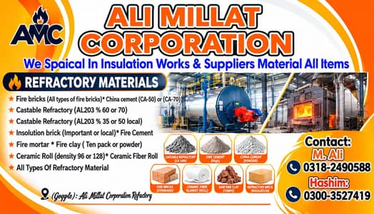 Fire Bricks, Refractory Materials & China Cement CA-50/CA-70
