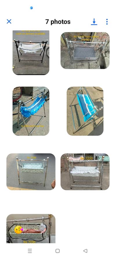 Baby jhulla/Baby swing/Baby cradle/sale 03034641195