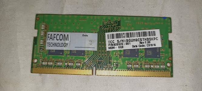 DDR4 Laptop wali 8GB RAM fresh condition. . .