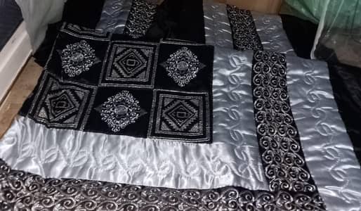 bridal bedsheet and cushion covers