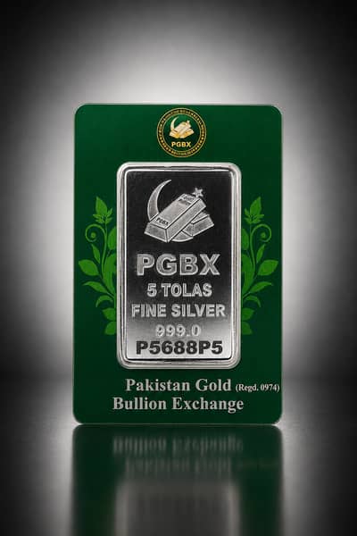 Pure Silver Bar 5 Tola - 999 Purity - PGBX
