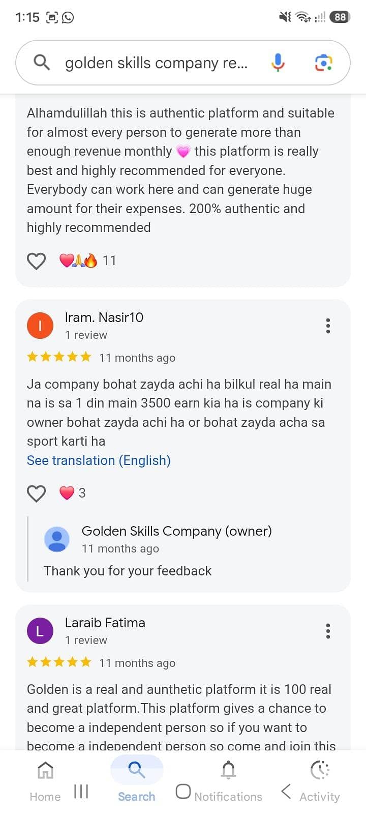 online work available 3