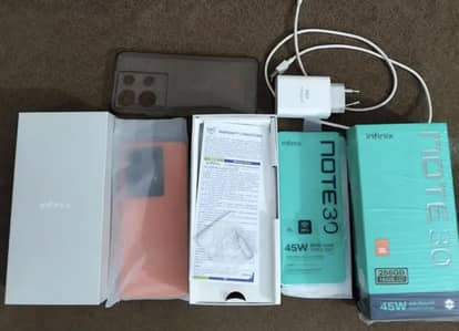 Infinix Note 30 (8/256GB) Complete Box| Never Open Repair
