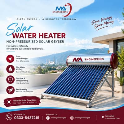 Solar Water Heater / Solar Geyser ( Limited Time Offer )