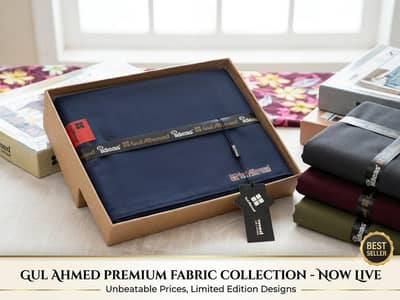 Gul Ahmed Premium Unstitched Fabric – New Collection | Best Quality